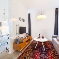 Отель Sweet Inn Apartments - Chaussée d'Etterbeek Бельгия, Брюссель - отзывы, цены и фото номеров - забронировать отель Sweet Inn Apartments - Chaussée d'Etterbeek онлайн комната для гостей фото 2