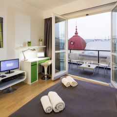 Отель New Town - Apple Apartments Чехия, Прага - 1 отзыв об отеле, цены и фото номеров - забронировать отель New Town - Apple Apartments онлайн комната для гостей фото 5