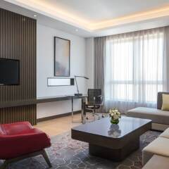Отель Courtyard by Marriott Tianjin Hongqiao Китай, Тяньцзинь - отзывы, цены и фото номеров - забронировать отель Courtyard by Marriott Tianjin Hongqiao онлайн комната для гостей фото 3