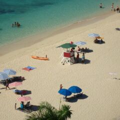 Отель Sky View Beach Studio At Montego Bay Club Resort Ямайка, Монтего-Бей - отзывы, цены и фото номеров - забронировать отель Sky View Beach Studio At Montego Bay Club Resort онлайн пляж фото 2