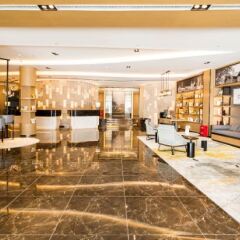 Отель Atour Hotel Tianjin Jinwan Square Китай, Тяньцзинь - отзывы, цены и фото номеров - забронировать отель Atour Hotel Tianjin Jinwan Square онлайн гостиничный бар