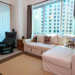 Отель Marina Promenade – Delphine Tower/Dubai Marina 1BR Luxury Apt Sea View Sleeps 3 - HLS 37921 комната для гостей фото 4