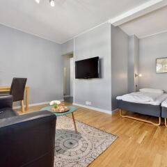 Апартаменты Forenom Serviced Apartments Oslo Rosenborg комната для гостей
