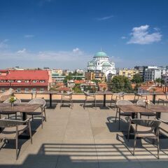 Crystal Hotel Belgrade Белград приотельная территория