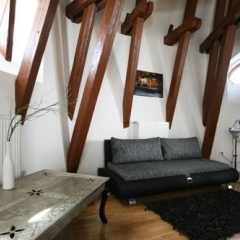 Апартаменты Apartment Attic Kozi Прага комната для гостей фото 2