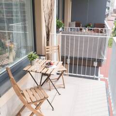 Апартаменты Modern Apartment Prague балкон