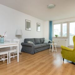 Отель Lucka Central Warsaw Apartment Польша, Варшава - отзывы, цены и фото номеров - забронировать отель Lucka Central Warsaw Apartment онлайн комната для гостей фото 5