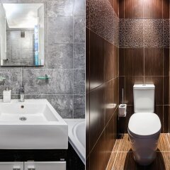 Гостиница Domumetro Na Metro Yuzhnaya Apartments в Москве отзывы, цены и фото номеров - забронировать гостиницу Domumetro Na Metro Yuzhnaya Apartments онлайн Москва ванная