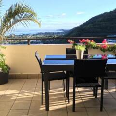 Отель F2 Little Eden - Tahiti - Vue Moorea Holiday home 1 балкон