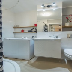 Отель P&O Apartments Anielewicza Польша, Варшава - отзывы, цены и фото номеров - забронировать отель P&O Apartments Anielewicza онлайн ванная