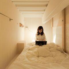 Hakata Minoshima Hostel FUTAGI Хаката интерьер отеля