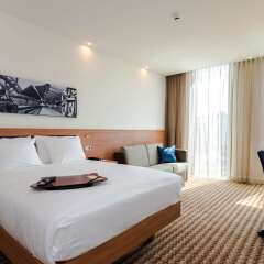 Отель Hampton by Hilton Amsterdam/Arena Boulevard Нидерланды, Амстердам - 2 отзыва об отеле, цены и фото номеров - забронировать отель Hampton by Hilton Amsterdam/Arena Boulevard онлайн комната для гостей фото 3