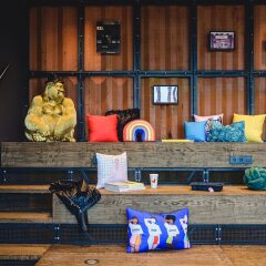 Отель Moxy Poznan Airport Польша, Познань - отзывы, цены и фото номеров - забронировать отель Moxy Poznan Airport онлайн интерьер отеля