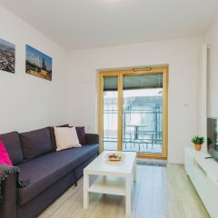 Отель ShortStayPoland Mennica Residence (B52) Польша, Варшава - отзывы, цены и фото номеров - забронировать отель ShortStayPoland Mennica Residence (B52) онлайн комната для гостей фото 4