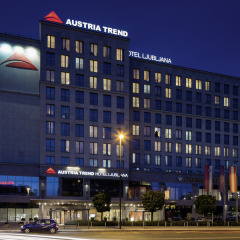 Austria Trend Hotel Ljubljana вид на фасад фото 3