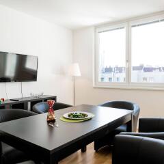 Отель Duschel Apartments Wien-Hauptbahnhof Австрия, Вена - отзывы, цены и фото номеров - забронировать отель Duschel Apartments Wien-Hauptbahnhof онлайн комната для гостей фото 4