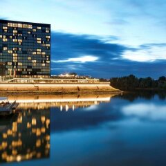 Отель Hyatt Regency Düsseldorf Германия, Дюссельдорф - отзывы, цены и фото номеров - забронировать отель Hyatt Regency Düsseldorf онлайн приотельная территория фото 2