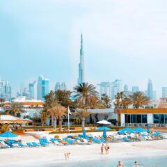 Отель Dubai Marine Beach Resort & Spa ОАЭ, Дубай - 12 отзывов об отеле, цены и фото номеров - забронировать отель Dubai Marine Beach Resort & Spa онлайн пляж фото 2