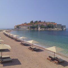 Отель Aman Sveti Stefan Будва пляж фото 2