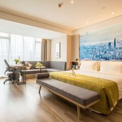 Отель Atour S Hotel Kingkey Timemark Shenzhen Китай, Шэньчжэнь - отзывы, цены и фото номеров - забронировать отель Atour S Hotel Kingkey Timemark Shenzhen онлайн комната для гостей фото 3