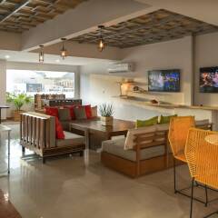 Отель Mayan Monkey Los Cabos - Hostel - Adults Only Мексика, Золотая зона Марина - отзывы, цены и фото номеров - забронировать отель Mayan Monkey Los Cabos - Hostel - Adults Only онлайн гостиничный бар