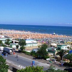 Отель Spiaggia Marconi Римини пляж фото 2