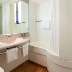 Отель Novotel Genève Aéroport France Франция, Ферней-Вольтер - отзывы, цены и фото номеров - забронировать отель Novotel Genève Aéroport France онлайн ванная фото 2