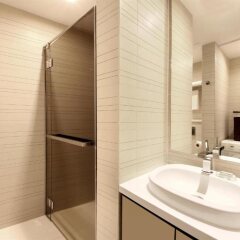 Отель Pan Pacific Serviced Suites Orchard, Singapore Сингапур, Сингапур - отзывы, цены и фото номеров - забронировать отель Pan Pacific Serviced Suites Orchard, Singapore онлайн ванная фото 2