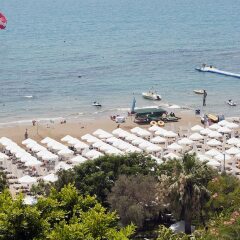 Crystal Sunset Luxury Resort & Spa Турция, Сиде - 1 отзыв об отеле, цены и фото номеров - забронировать отель Crystal Sunset Luxury Resort & Spa - All Inclusive онлайн пляж фото 2