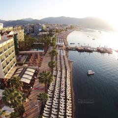 Sol Beach Hotel Турция, Мармарис - отзывы, цены и фото номеров - забронировать отель Sol Beach Hotel - All Inclusive - Adults Only онлайн пляж
