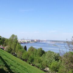 Отель Октябрьская, Нижний Новгород приотельная территория фото 2