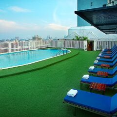 Отель Bangkok Cha-Da Hotel Таиланд, Бангкок - отзывы, цены и фото номеров - забронировать отель Bangkok Cha-Da Hotel онлайн бассейн фото 2