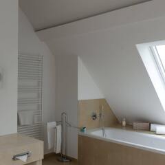 Отель Frederics München City Olympiapark Германия, Мюнхен - отзывы, цены и фото номеров - забронировать отель Frederics München City Olympiapark онлайн ванная фото 2