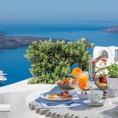 Отель Mill Houses Elegant Suites Греция, Остров Санторини - отзывы, цены и фото номеров - забронировать отель Mill Houses Elegant Suites онлайн питание фото 3