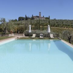 Отель Fattoria Abbazia Monte Oliveto Италия, Сан-Джиминьяно - отзывы, цены и фото номеров - забронировать отель Fattoria Abbazia Monte Oliveto онлайн бассейн фото 2