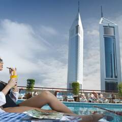 Отель Crowne Plaza Dubai Sheikh Zayed Road Дубай бассейн фото 3
