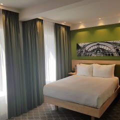 Отель Hampton by Hilton Antwerp Central Station Бельгия, Антверпен - отзывы, цены и фото номеров - забронировать отель Hampton by Hilton Antwerp Central Station онлайн комната для гостей фото 3