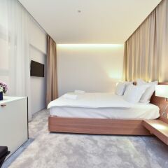 Отель Harmonia Residence Черногория, Будва - отзывы, цены и фото номеров - забронировать отель Harmonia Residence онлайн комната для гостей фото 3