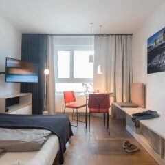 SMARTments business Wien Hauptbahnhof in Vienna, Austria from 127$, photos, reviews - zenhotels.com guestroom