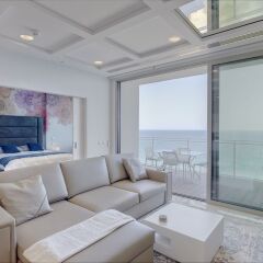 Отель Luxury Apt Ocean Views in Tigne Point, With Pool Мальта, Слима - отзывы, цены и фото номеров - забронировать отель Luxury Apt Ocean Views in Tigne Point, With Pool онлайн комната для гостей фото 4