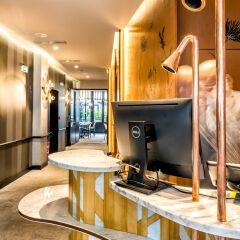 Отель Hôtel Restaurant Au Bœuf Couronné Париж интерьер отеля фото 3