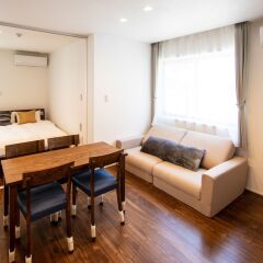 Apartment Hotel Tenjin Tumugu Фукуока комната для гостей фото 4