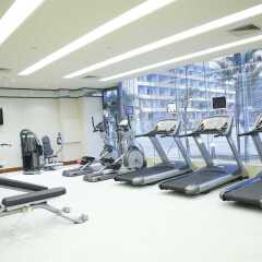 Отель Hilton Guangzhou Science City Гуанчжоу фитнесс-зал фото 4