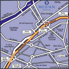 Отель Median Paris Congrès городской автобус
