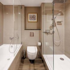 Отель Hilton Munich City Германия, Мюнхен - 9 отзывов об отеле, цены и фото номеров - забронировать отель Hilton Munich City онлайн ванная