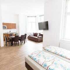 Отель Leonhard Apartments Vienna Австрия, Вена - отзывы, цены и фото номеров - забронировать отель Leonhard Apartments Vienna онлайн комната для гостей фото 4