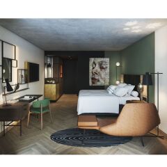 Отель Renaissance Amsterdam Schiphol Airport Hotel Нидерланды, Аалсмеер - отзывы, цены и фото номеров - забронировать отель Renaissance Amsterdam Schiphol Airport Hotel онлайн комната для гостей фото 2