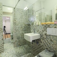 Отель Sparrow Old City Apartment Польша, Варшава - отзывы, цены и фото номеров - забронировать отель Sparrow Old City Apartment онлайн ванная