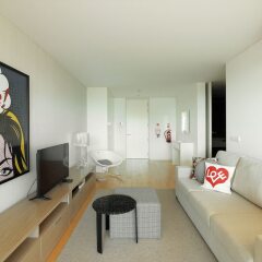 Апартаменты Deluxe Populo Beach Apartments комната для гостей фото 2