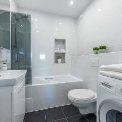 Отель P&O Apartments Ochota Польша, Варшава - отзывы, цены и фото номеров - забронировать отель P&O Apartments Ochota онлайн ванная